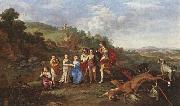 Cornelis van Poelenburch Children of Frederick V Prince Elector of Pfalz and King of Bohemia France oil painting artist